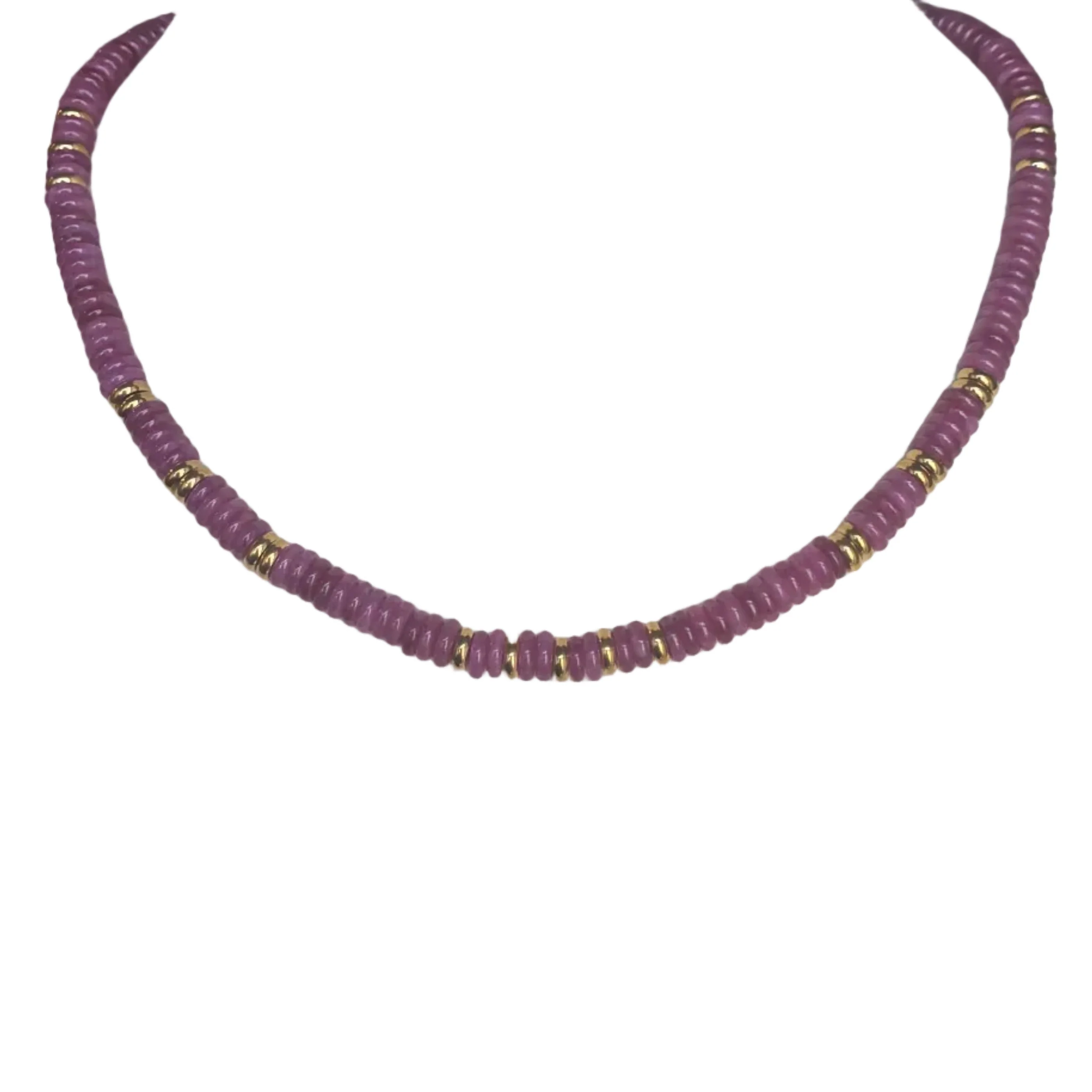 French Stone Beaded Necklace - Image 4