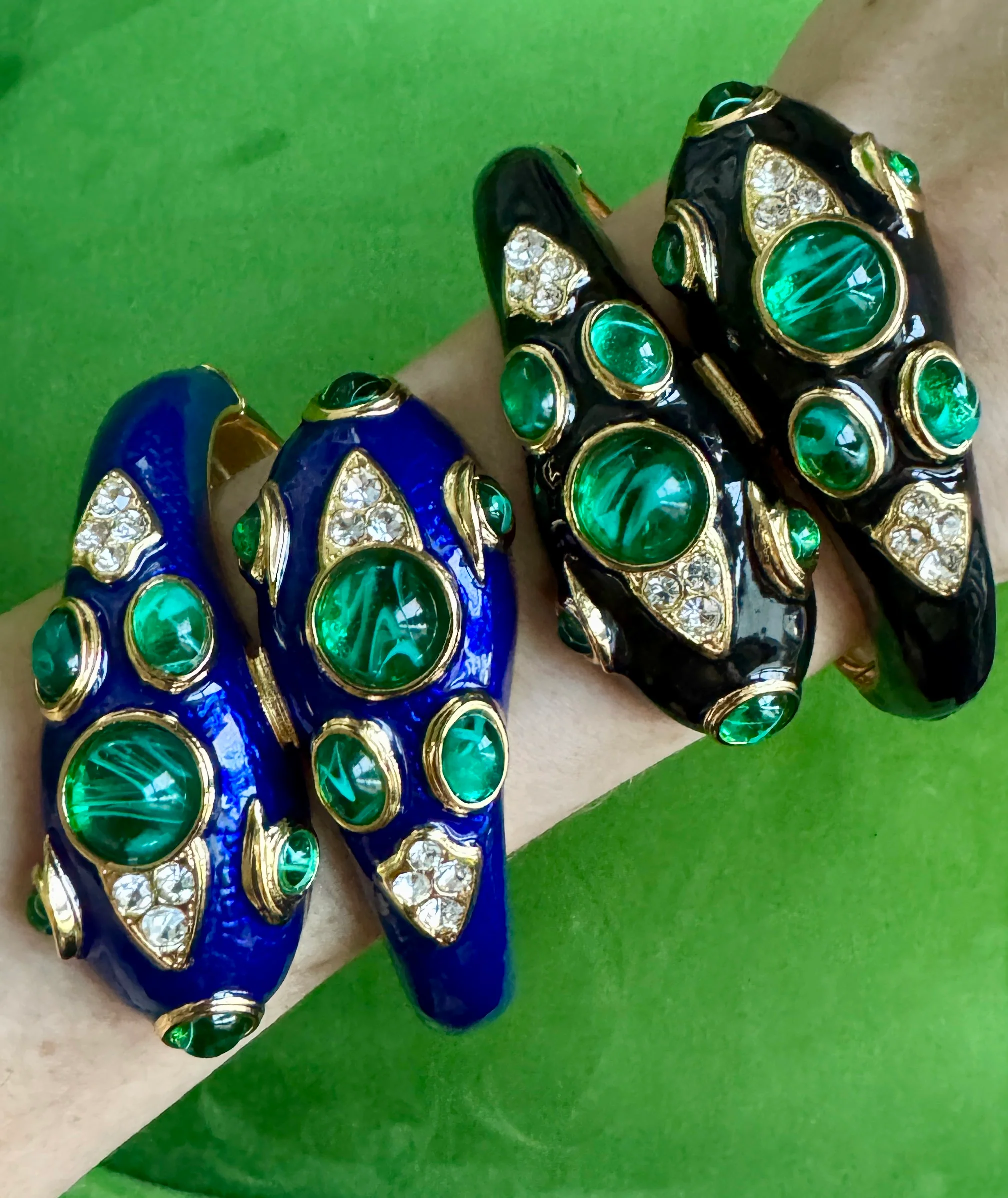 Black Double Headed Snake Bracelet - Image 6