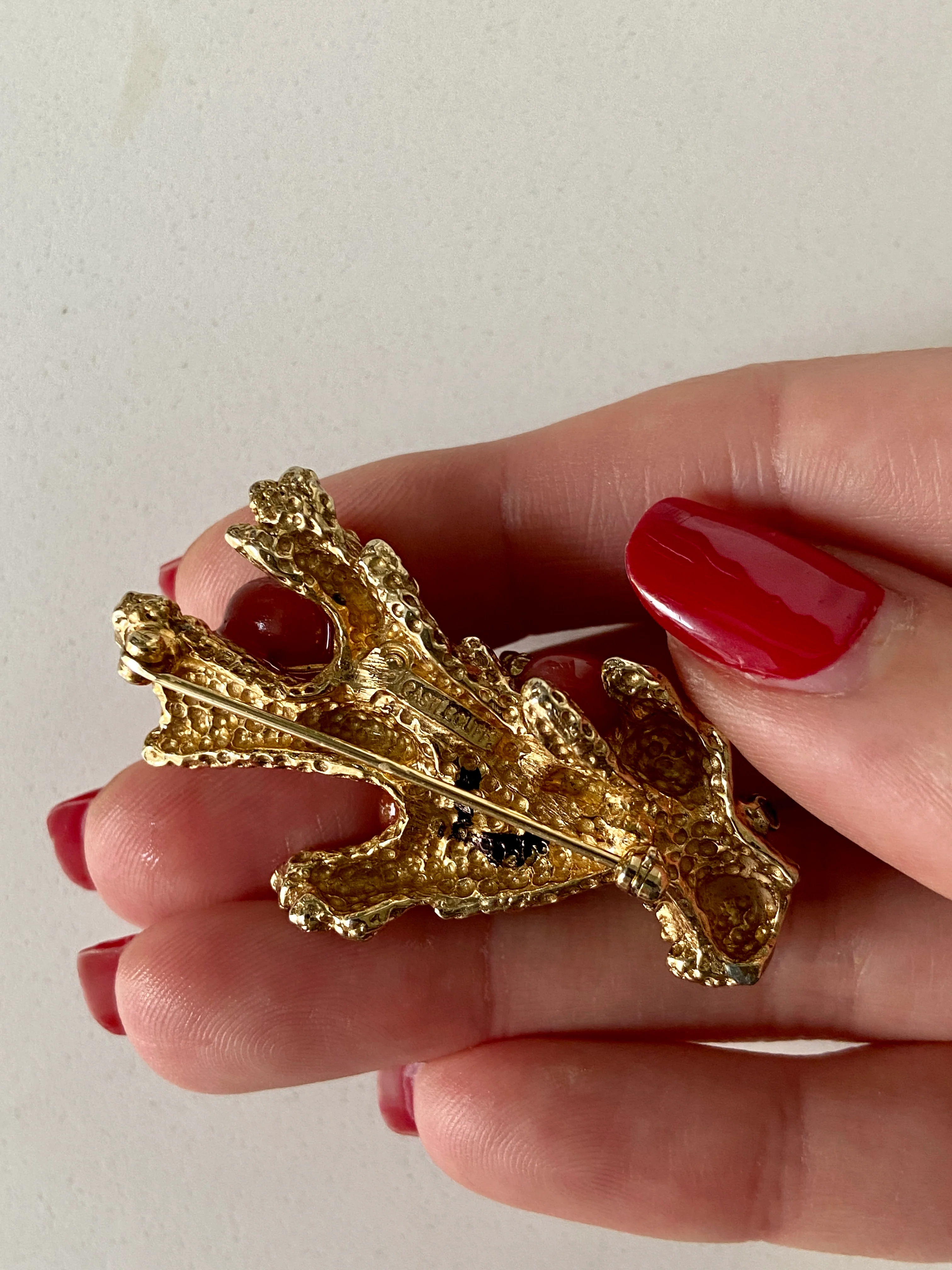 Designer Castlecliff Coral Branch Brooch - Image 6