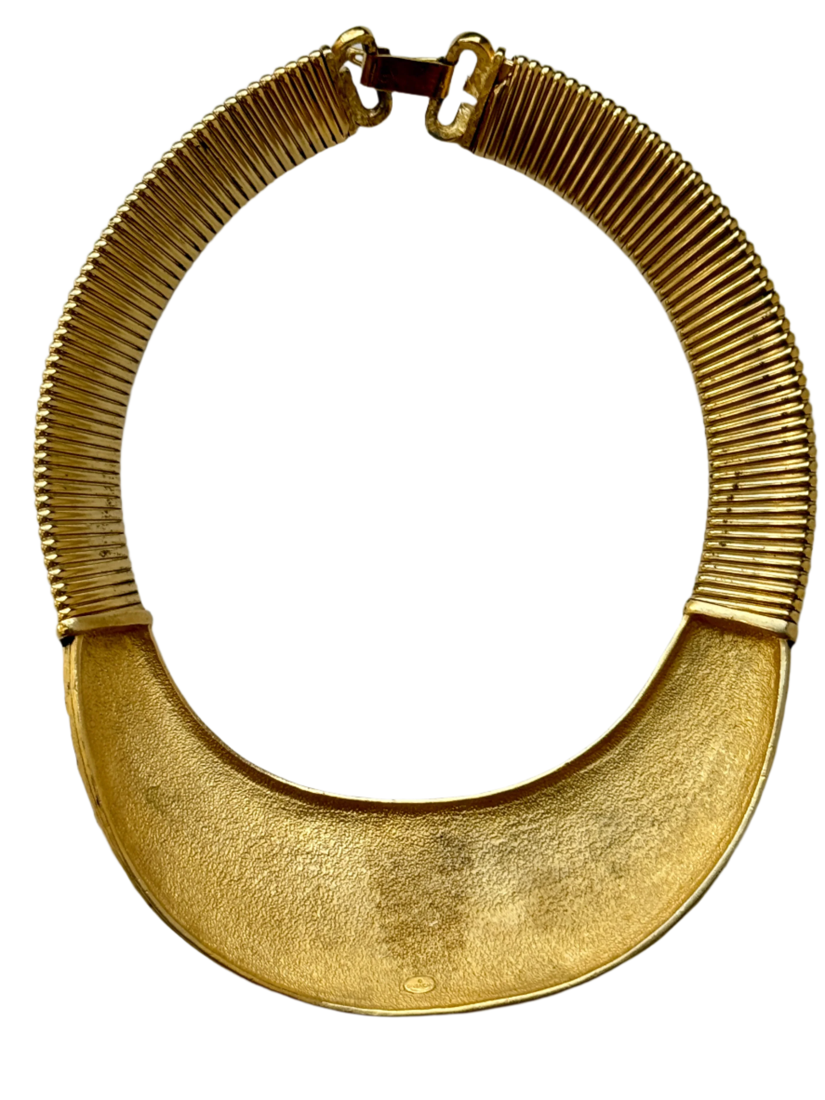 Designer Givenchy Zebra Enamel Collar Necklace - Image 4