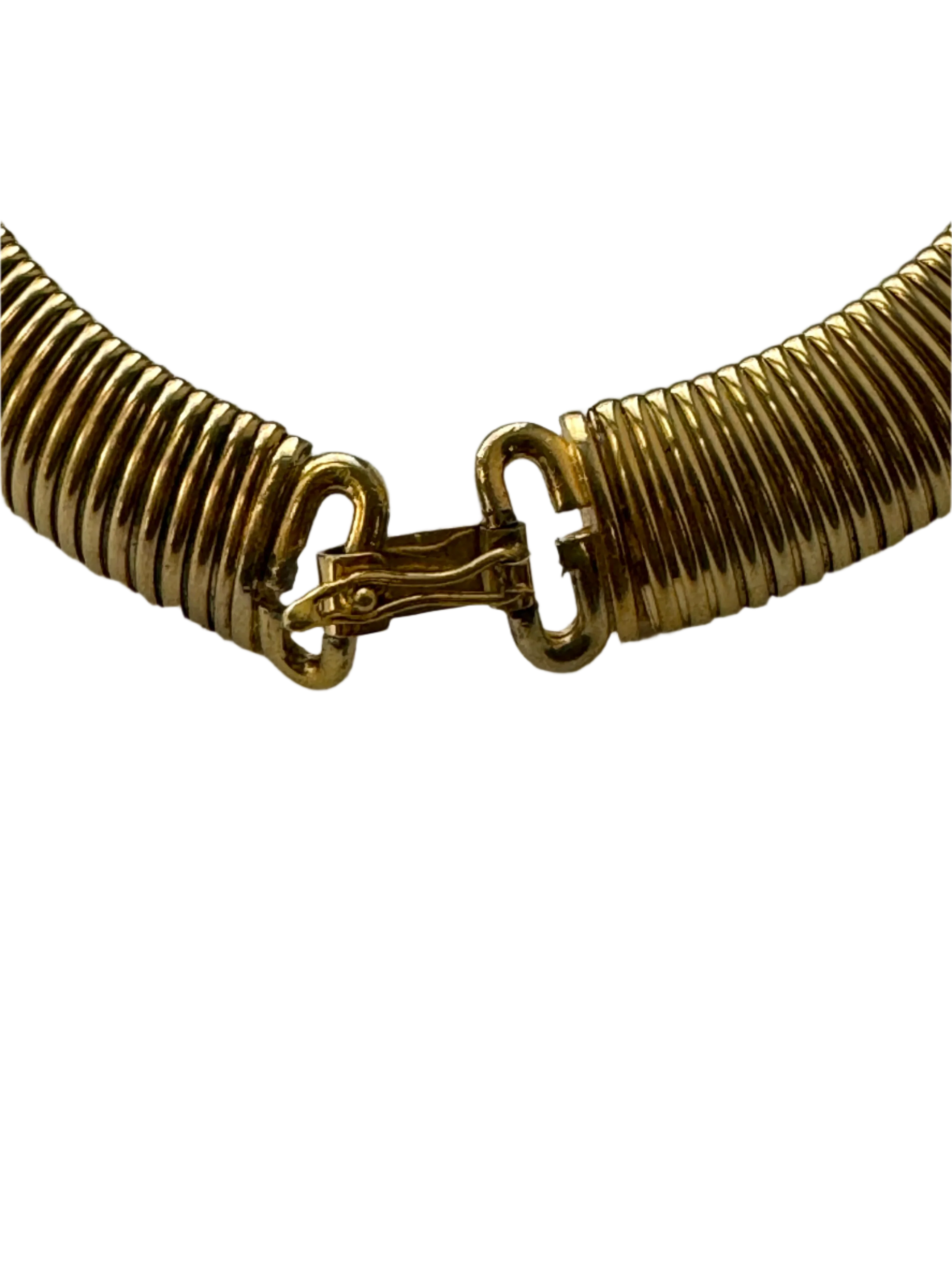 Designer Givenchy Zebra Enamel Collar Necklace - Image 5