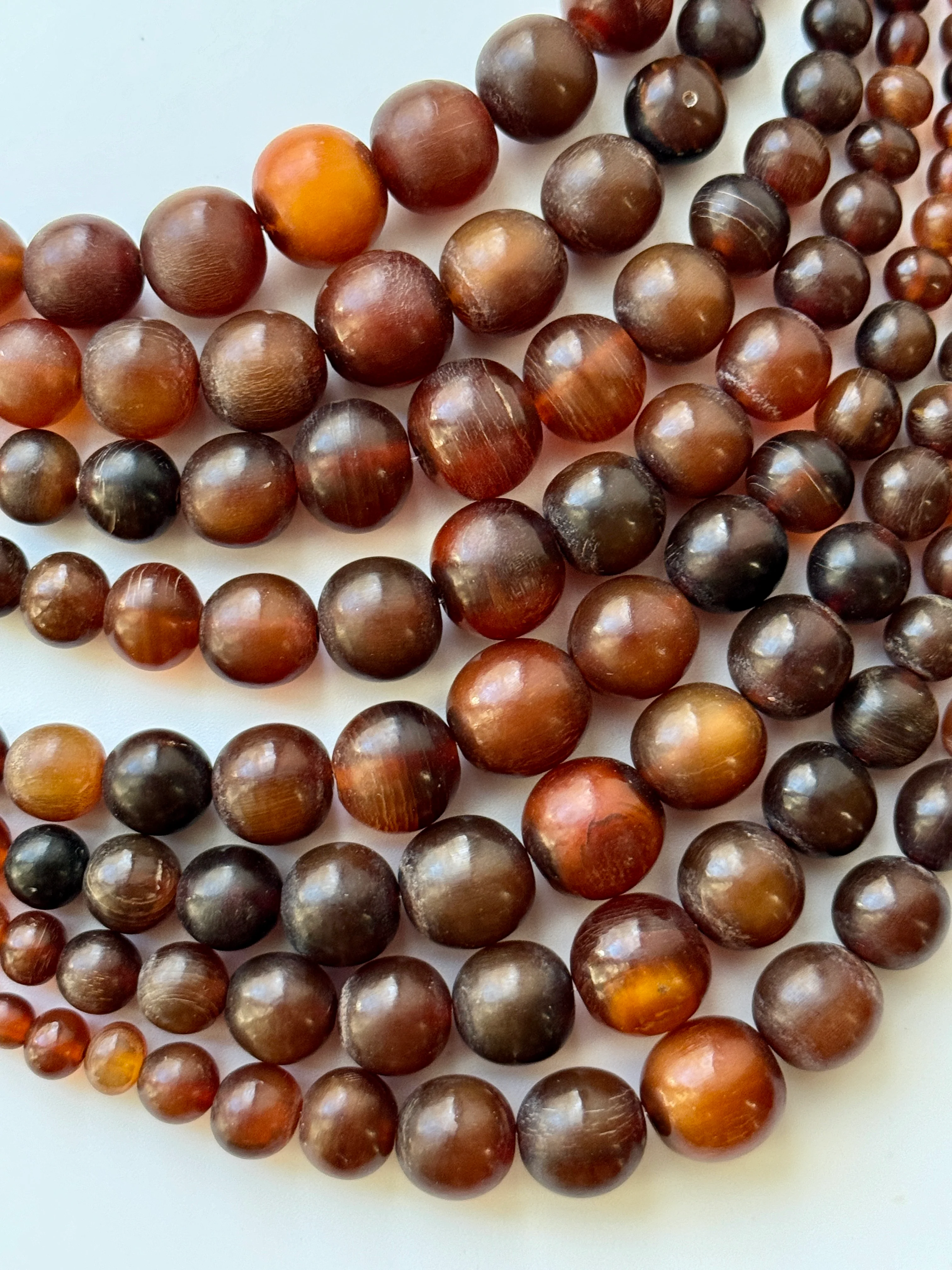 Designer Monies Couture Brown Horn Bead Necklace - Image 6