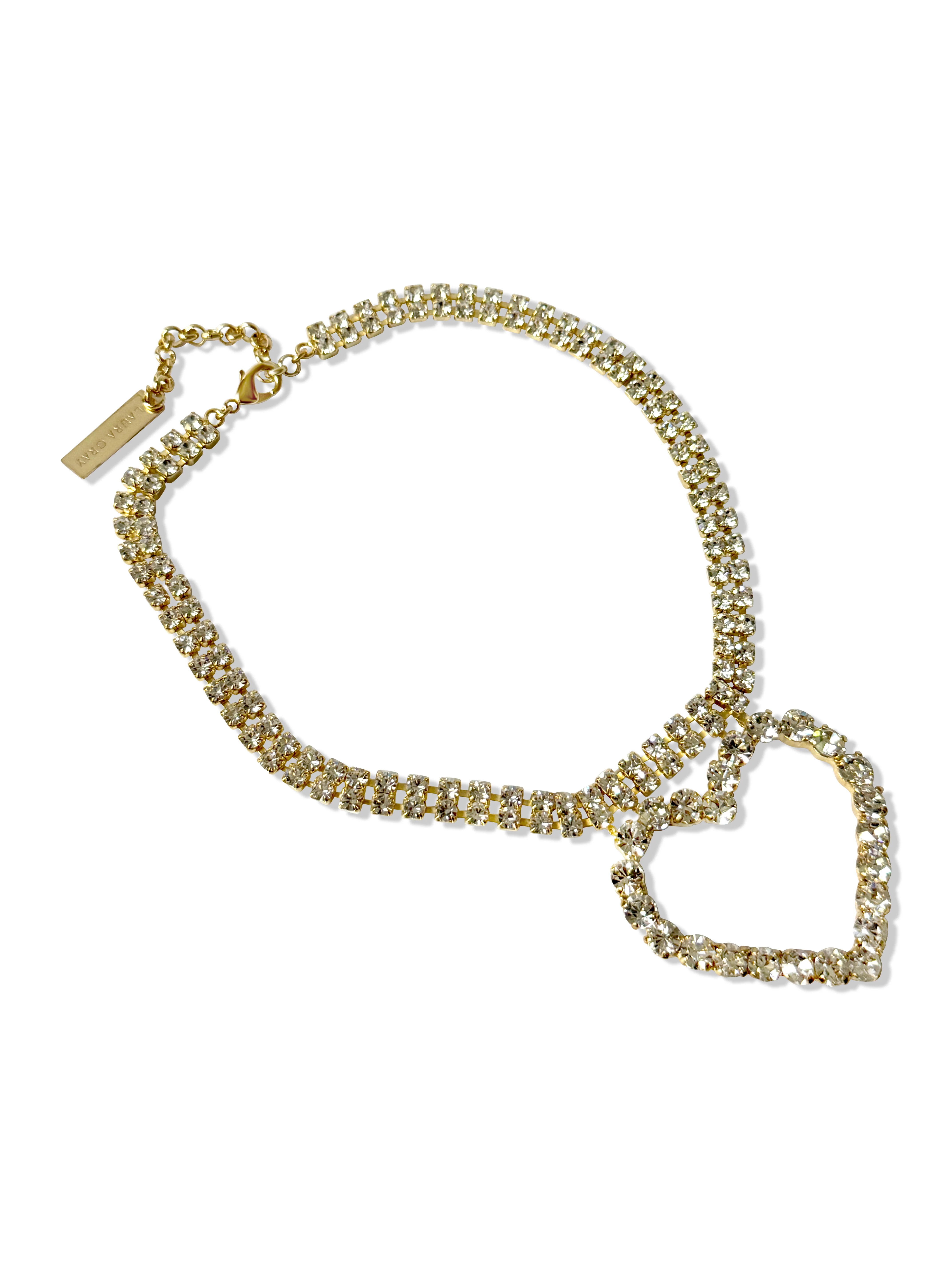 Lulu Diamond Heart Necklace - Image 3