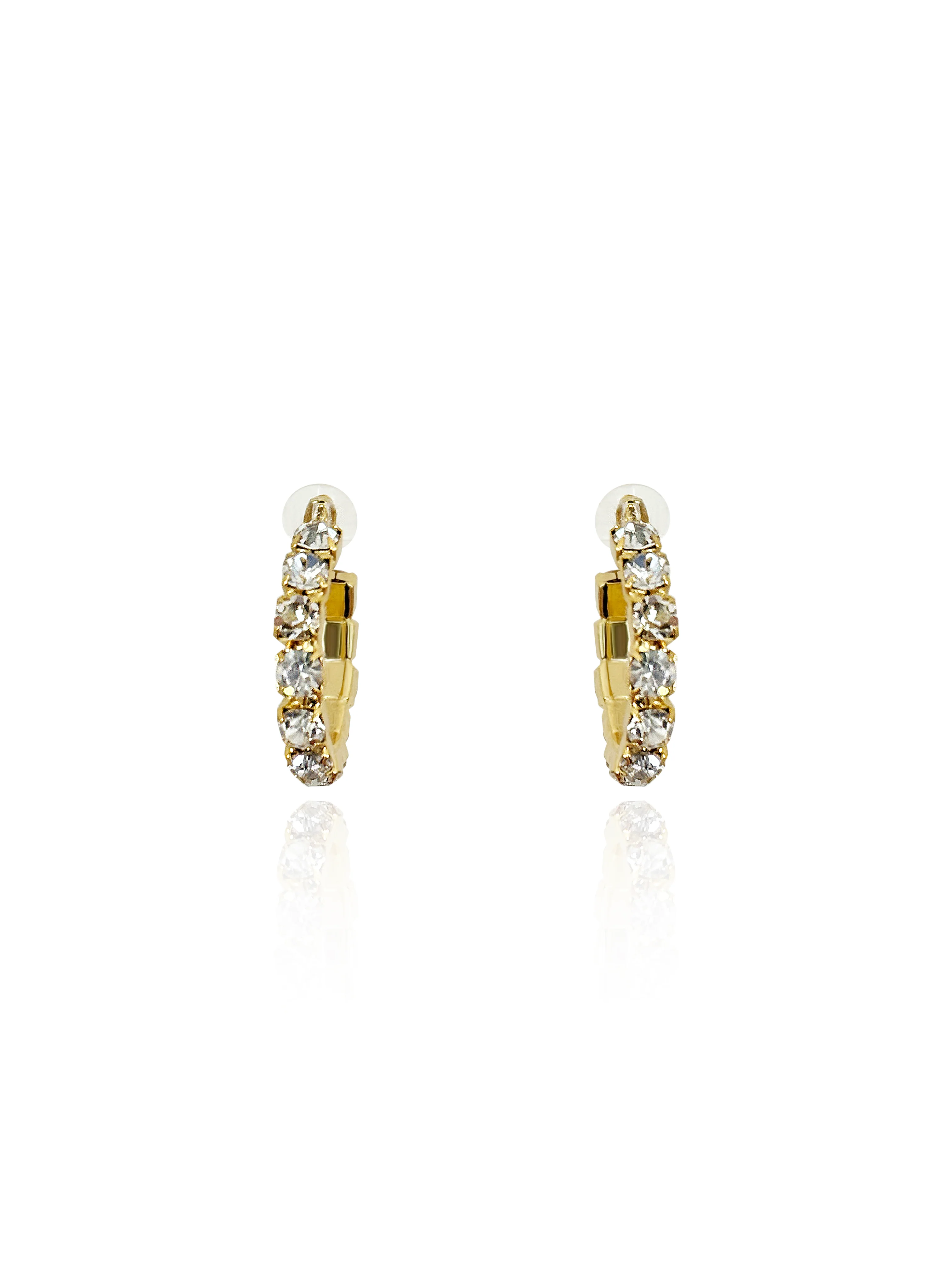 Daphne Diamond Crystal Hoops - Image 3
