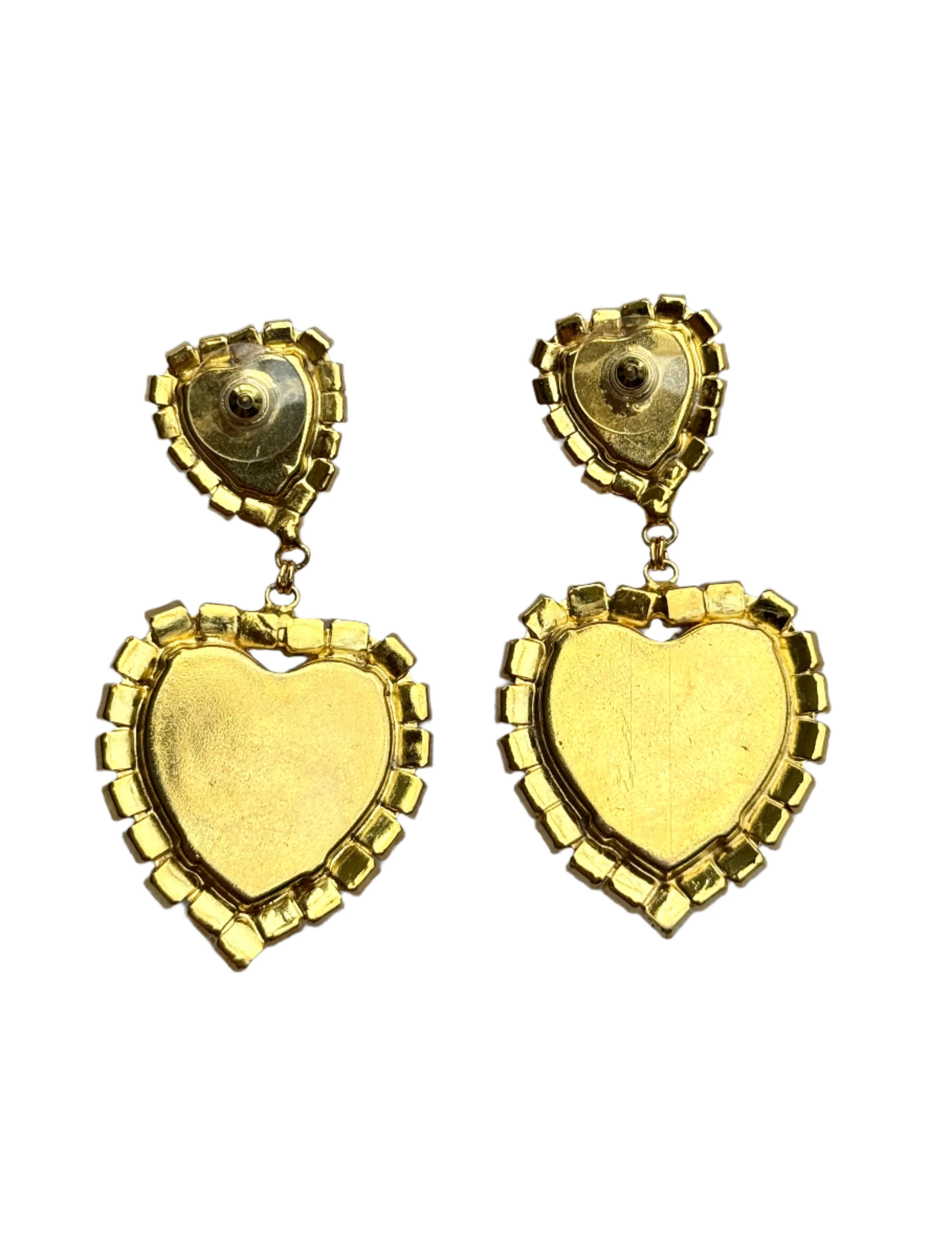 Isabella Pink Heart Earrings - Image 4