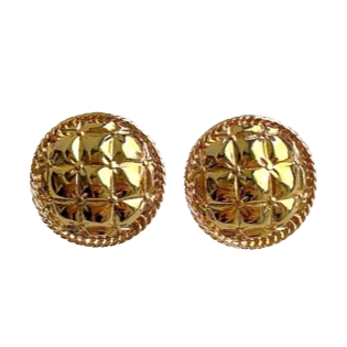 Quilted Gold Cushion Clip Ons