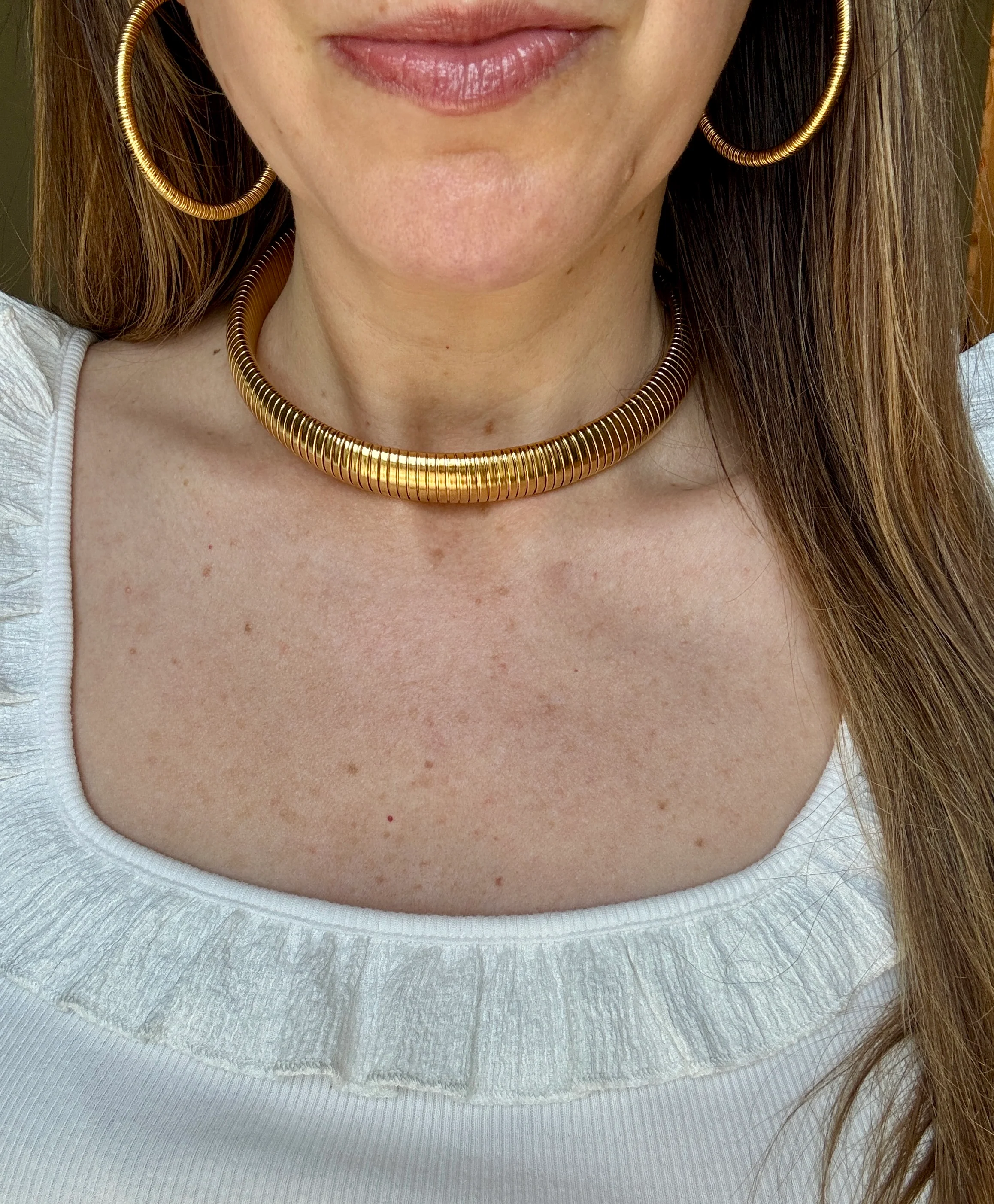 Modern French Omega Collar Necklace - Image 2