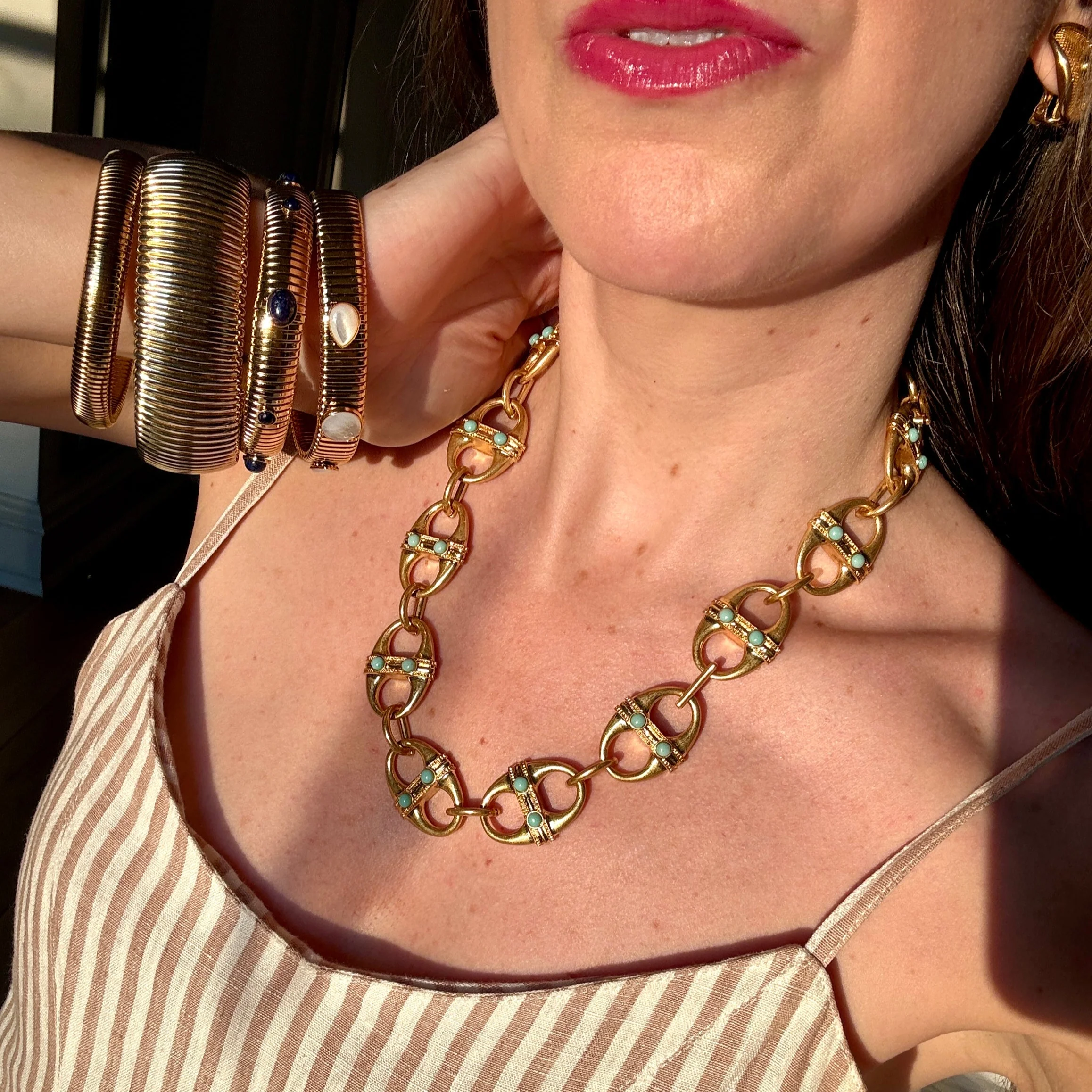 Olivia Gold Mariner Necklace - Image 3