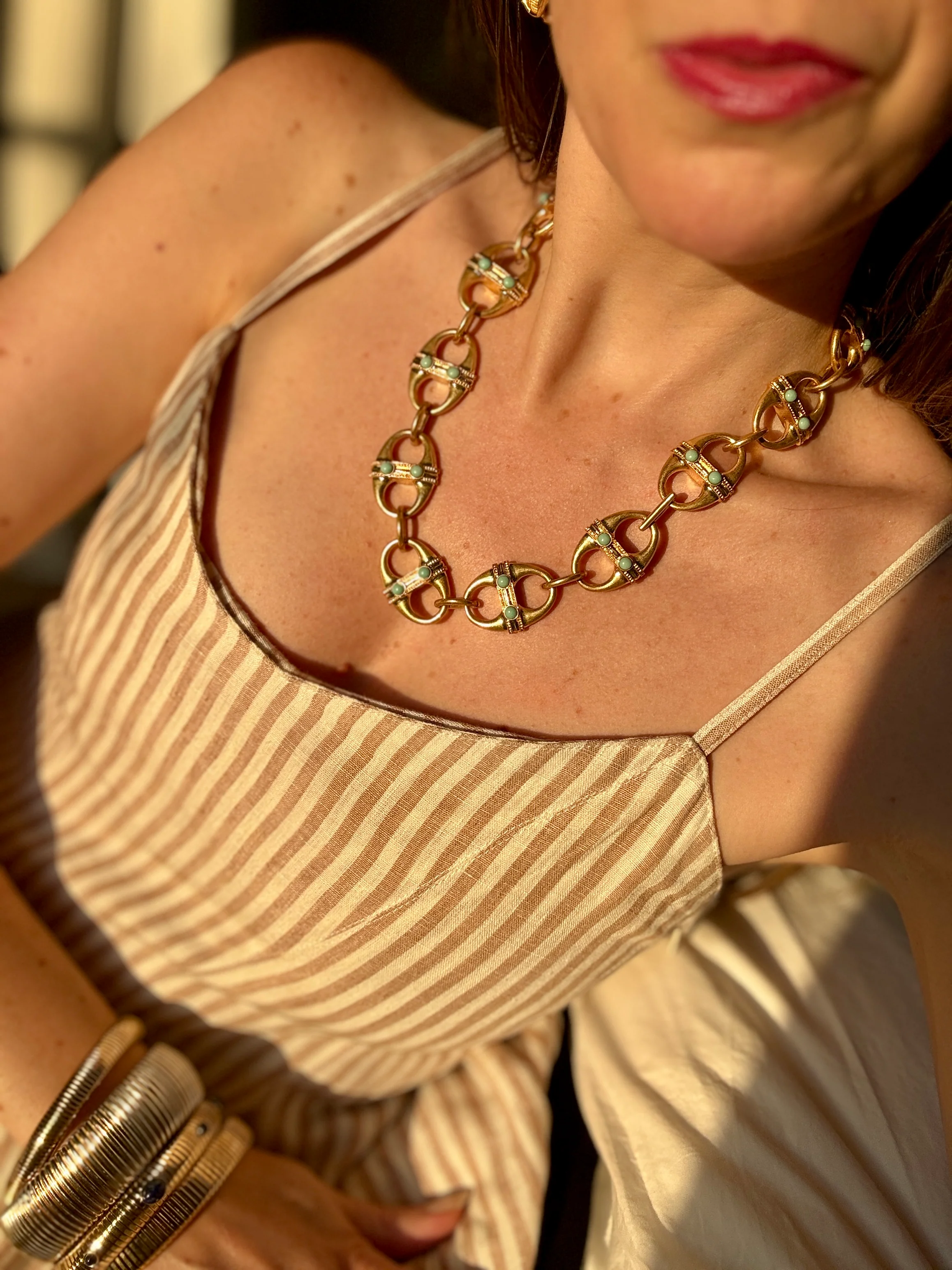 Olivia Gold Mariner Necklace - Image 4