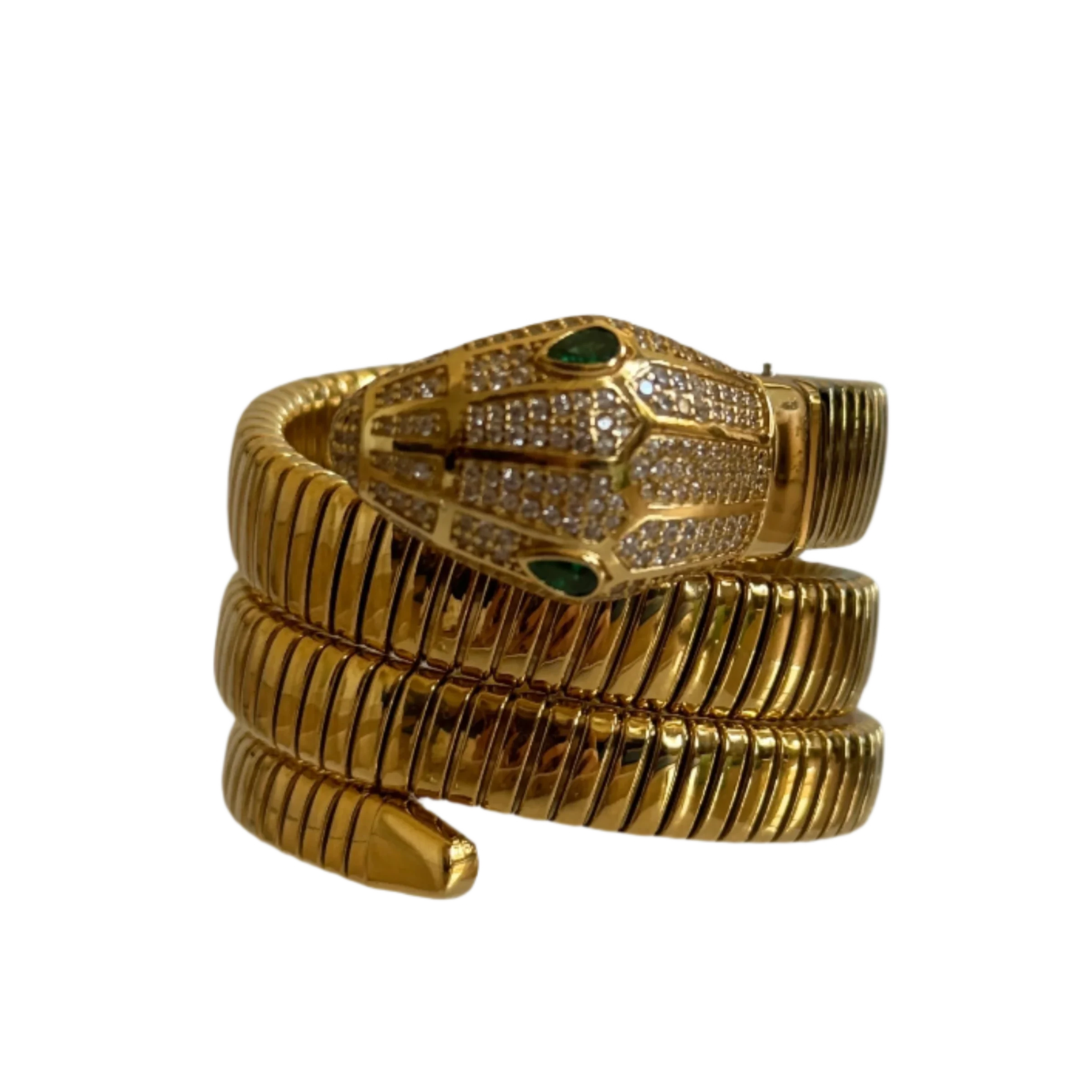 Gold Snake Wrap Bracelet