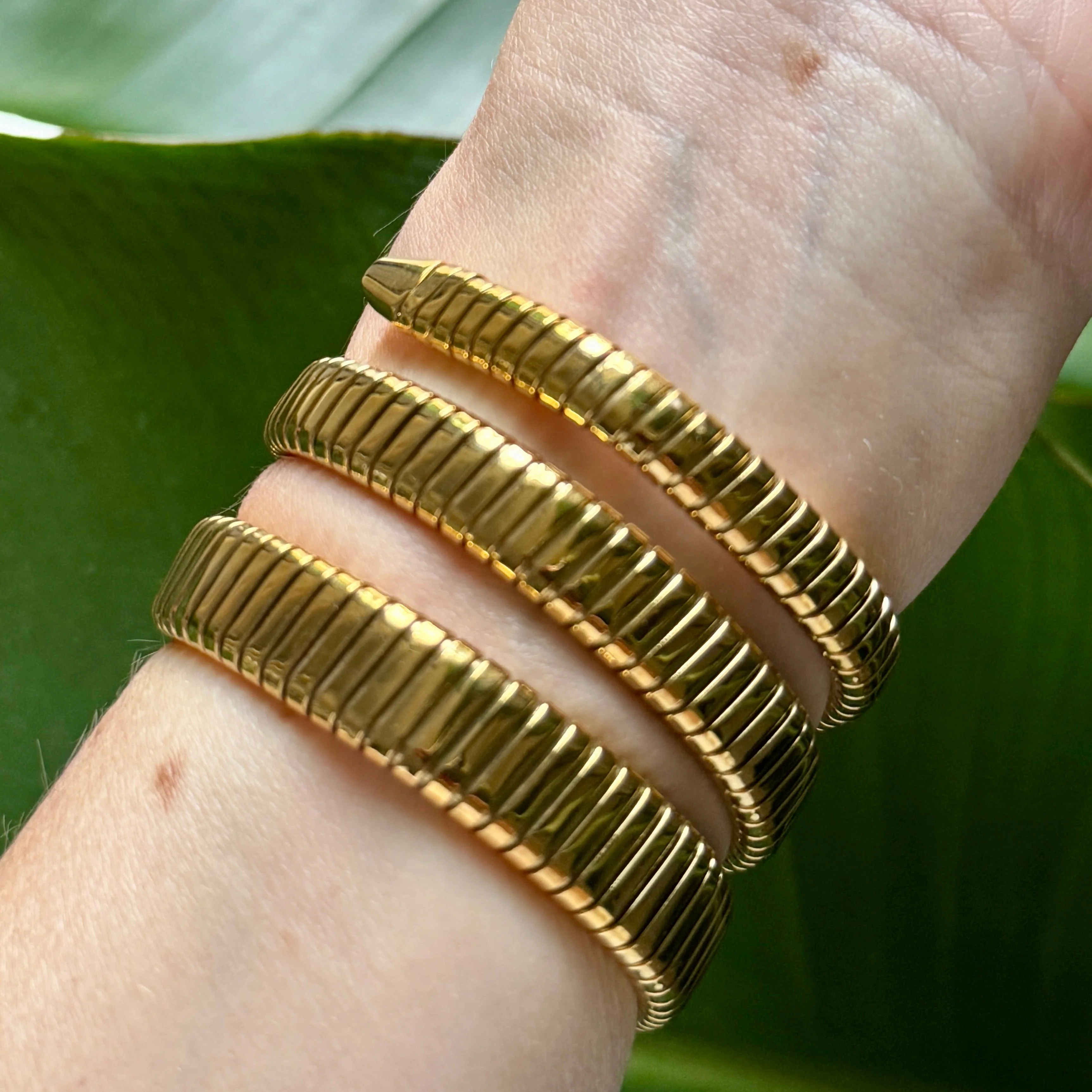 Gold Snake Wrap Bracelet - Image 3