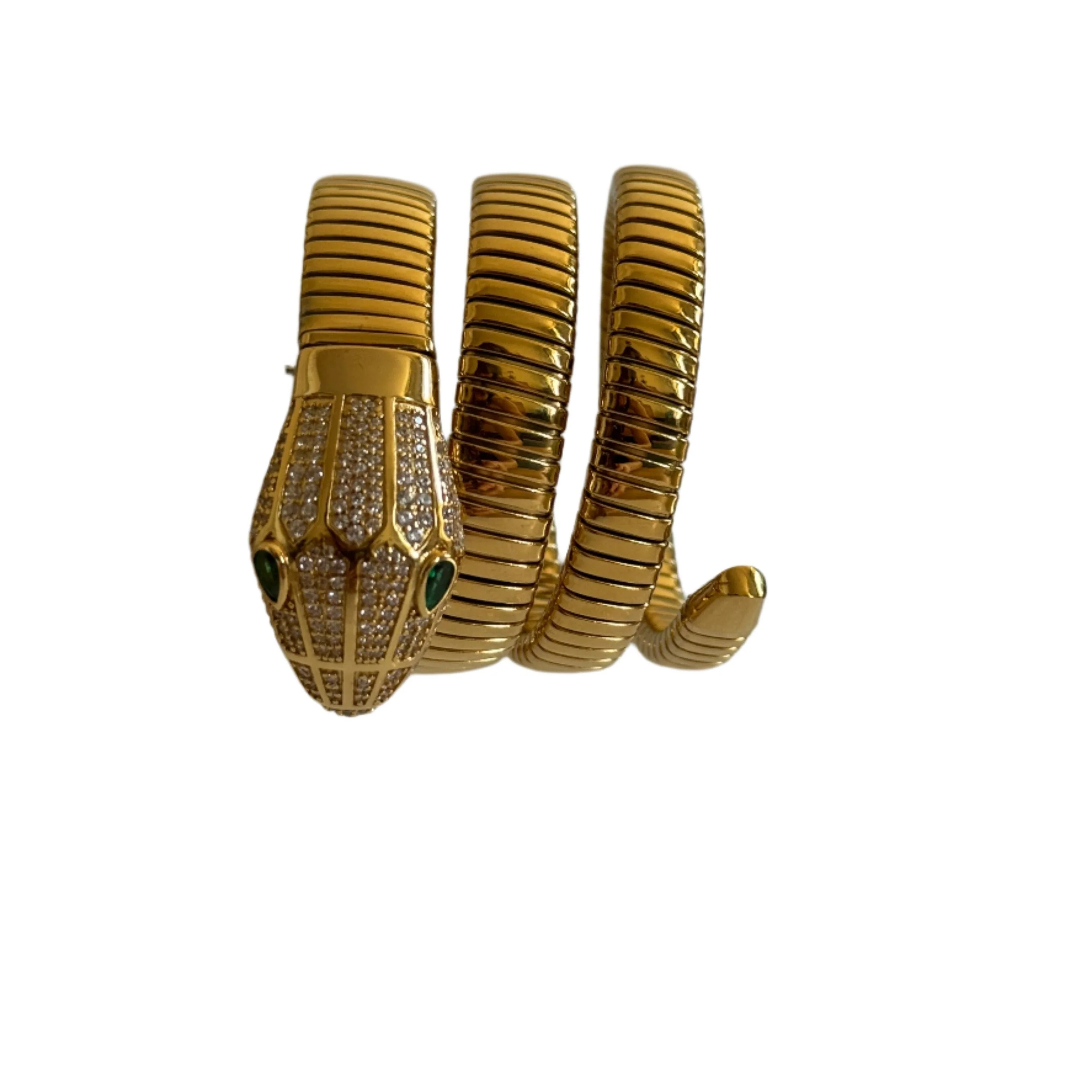 Gold Snake Wrap Bracelet - Image 4