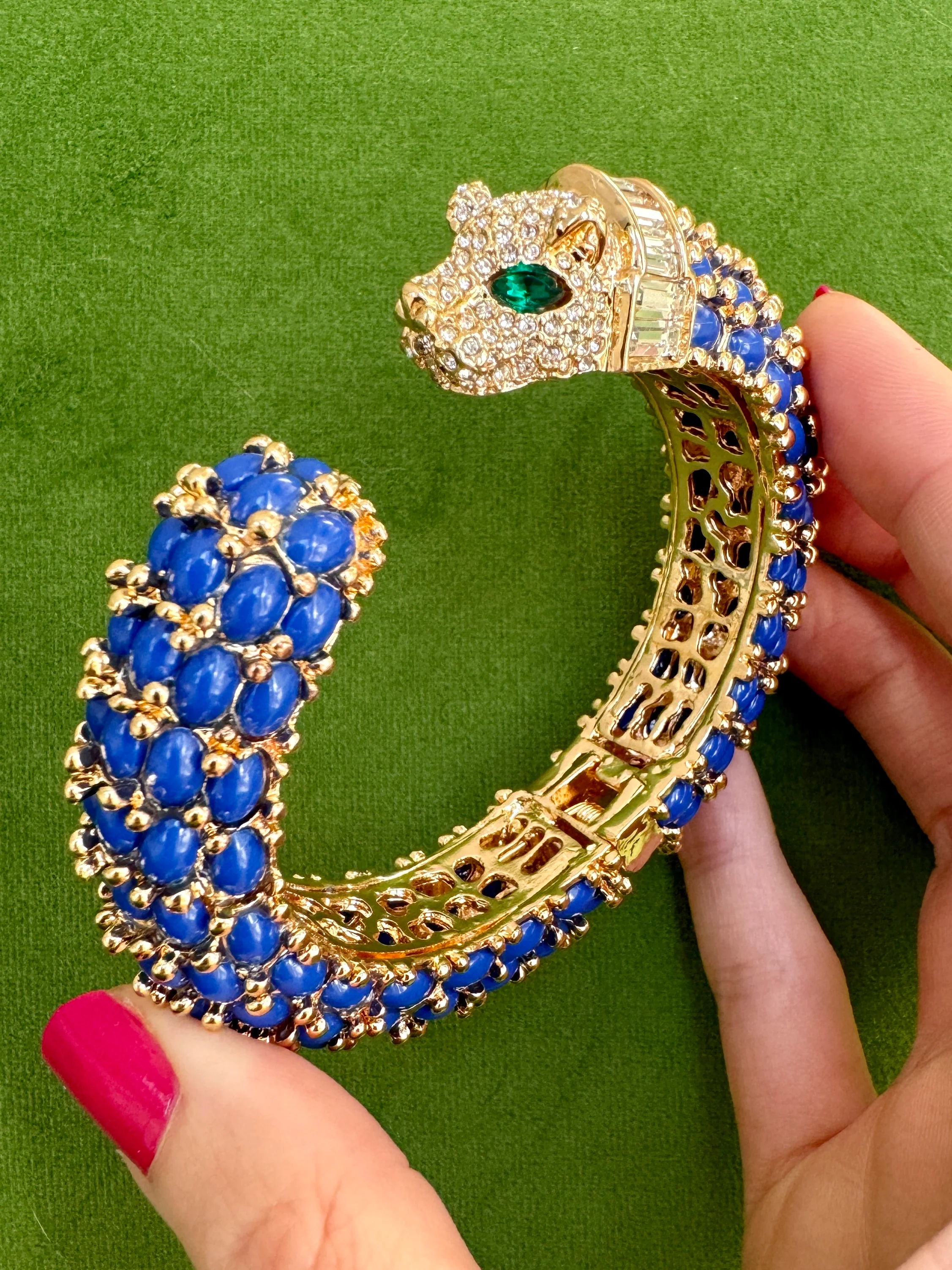 Navy Blue Panther Bracelet - Image 3