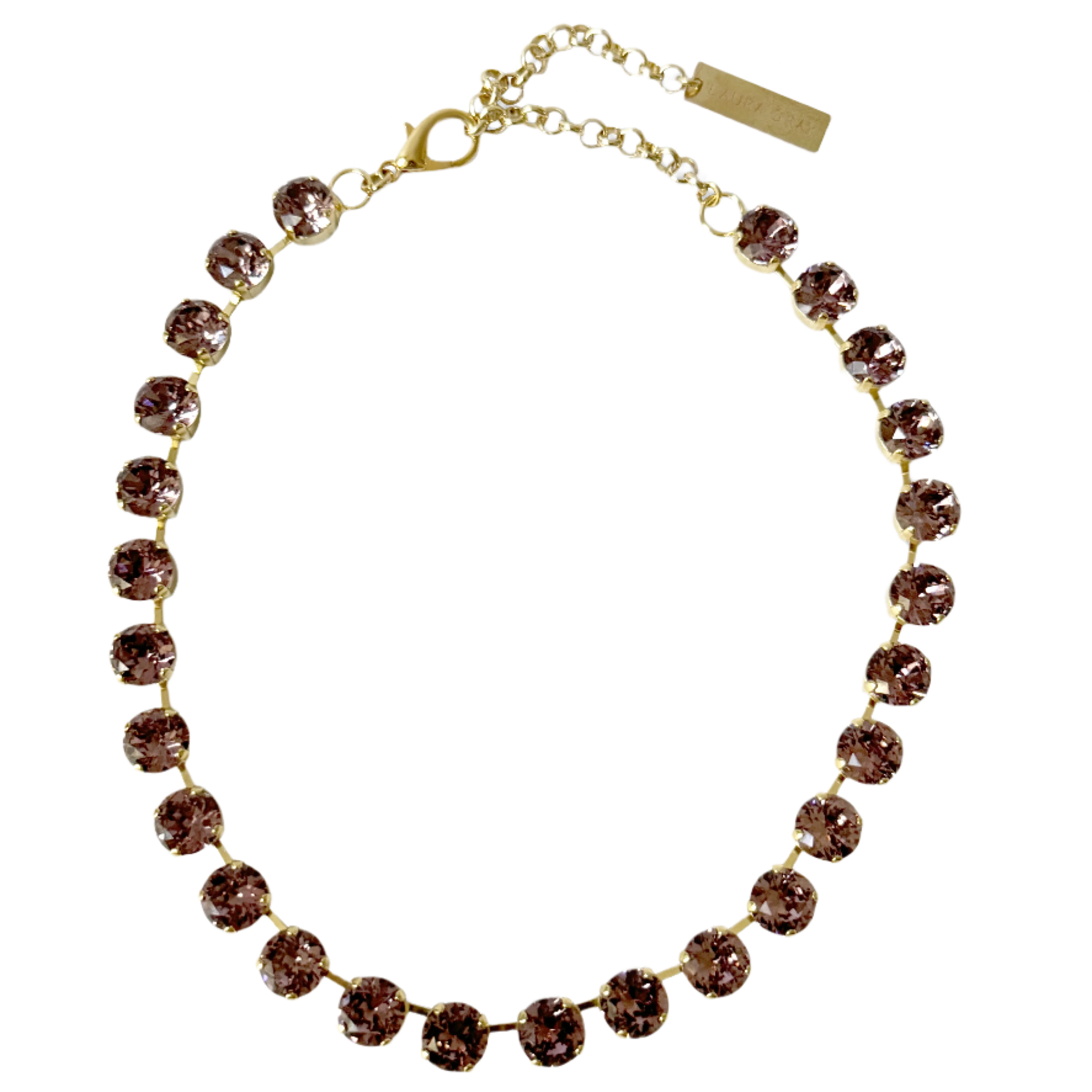 Daphne Lavender Crystal Riviera Necklace - Image 4