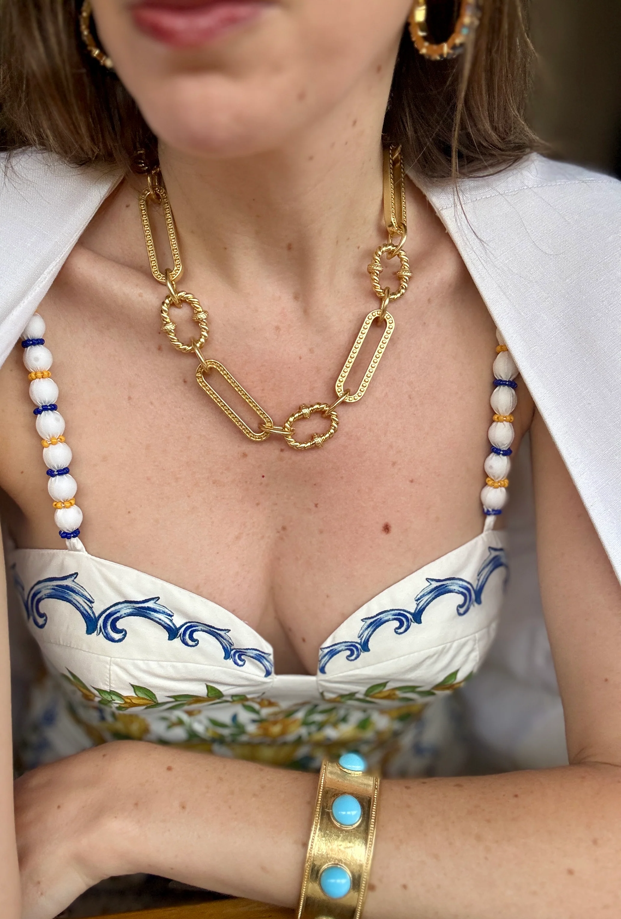 Milly Gold Toggle Necklace - Image 3
