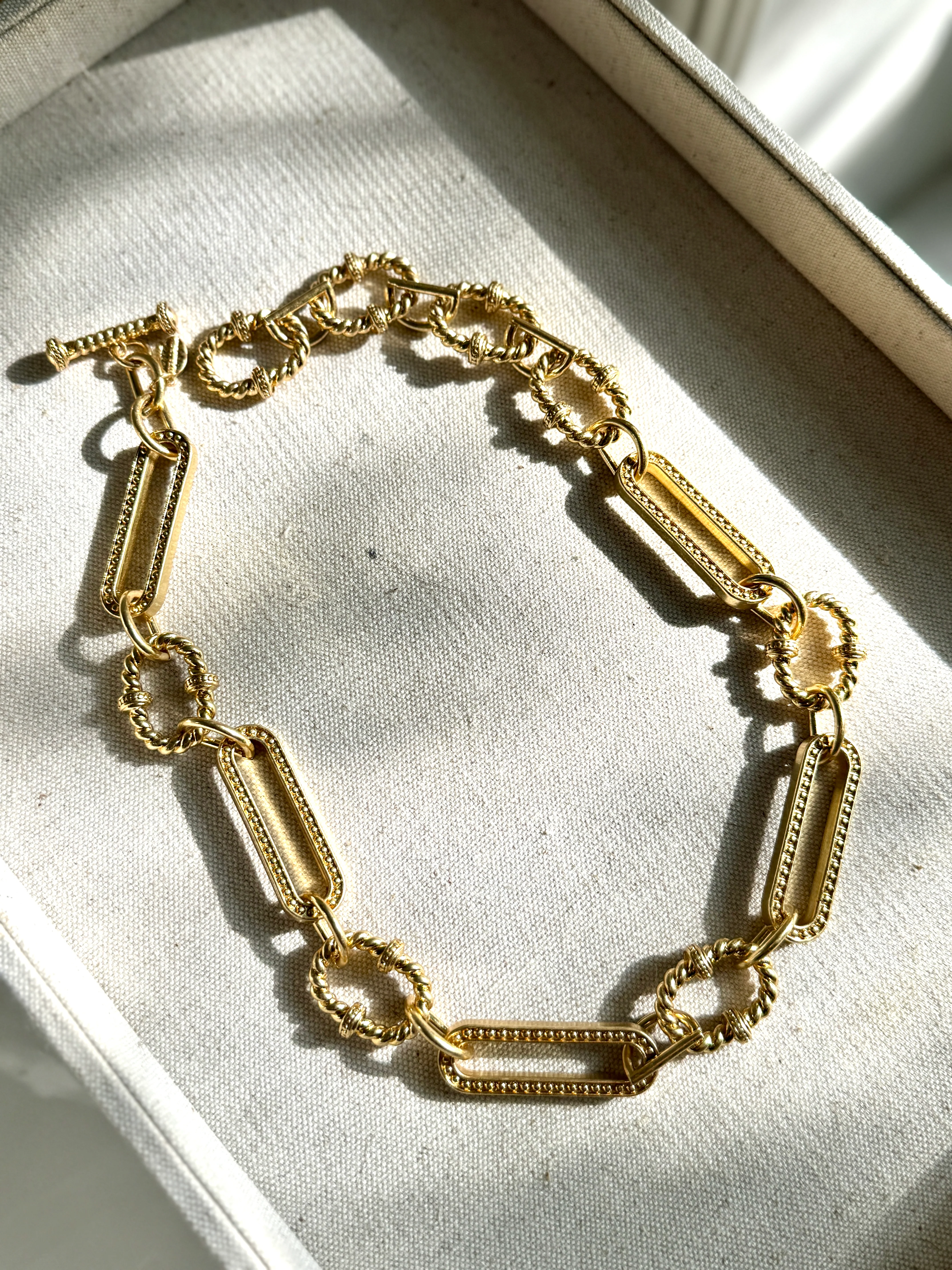 Milly Gold Toggle Necklace - Image 4