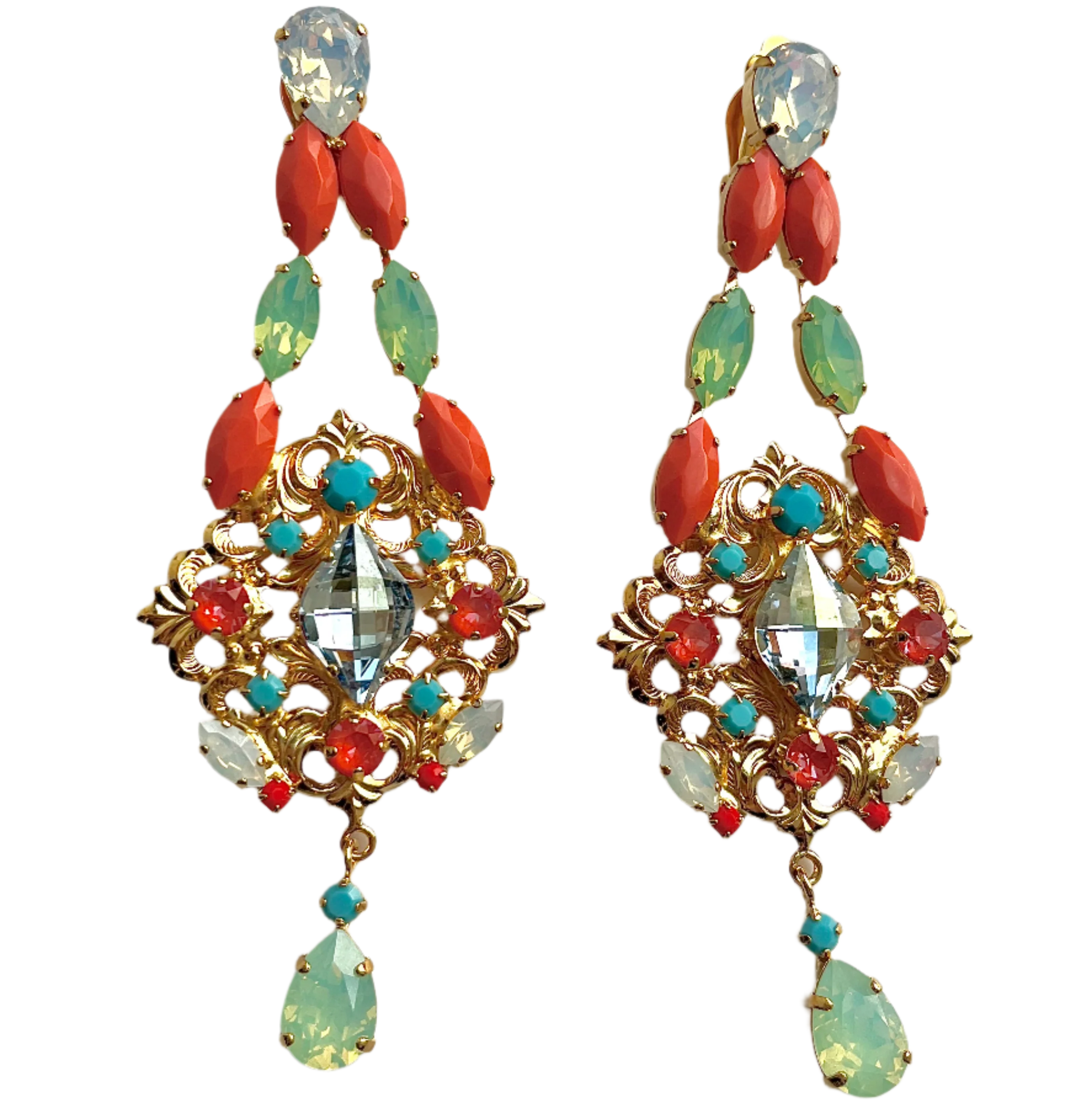 Selma Earrings Clip or Post