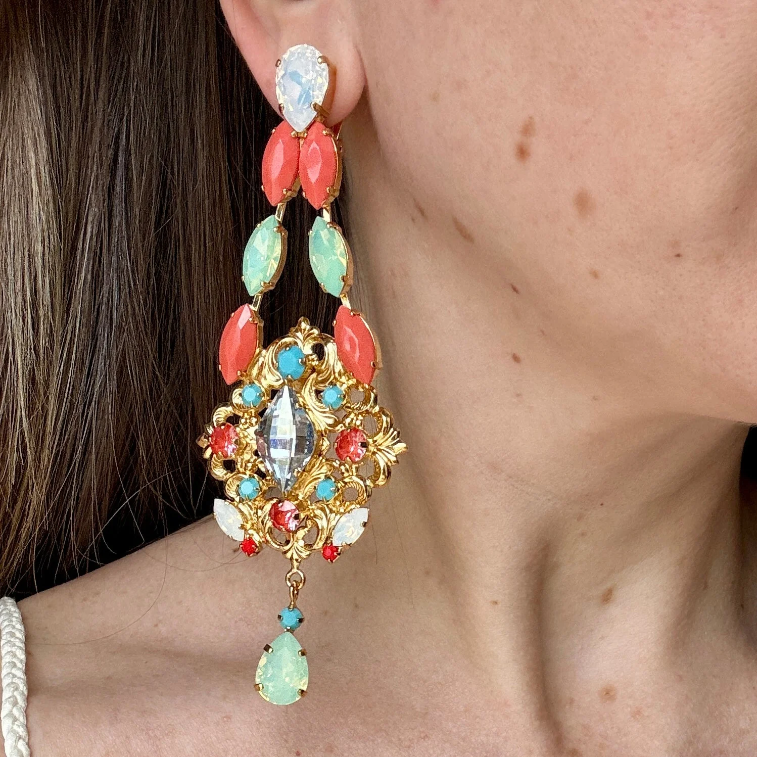 Selma Earrings Clip or Post - Image 2