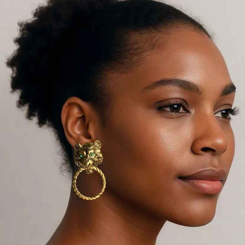 Remy Panther Earrings - Image 2
