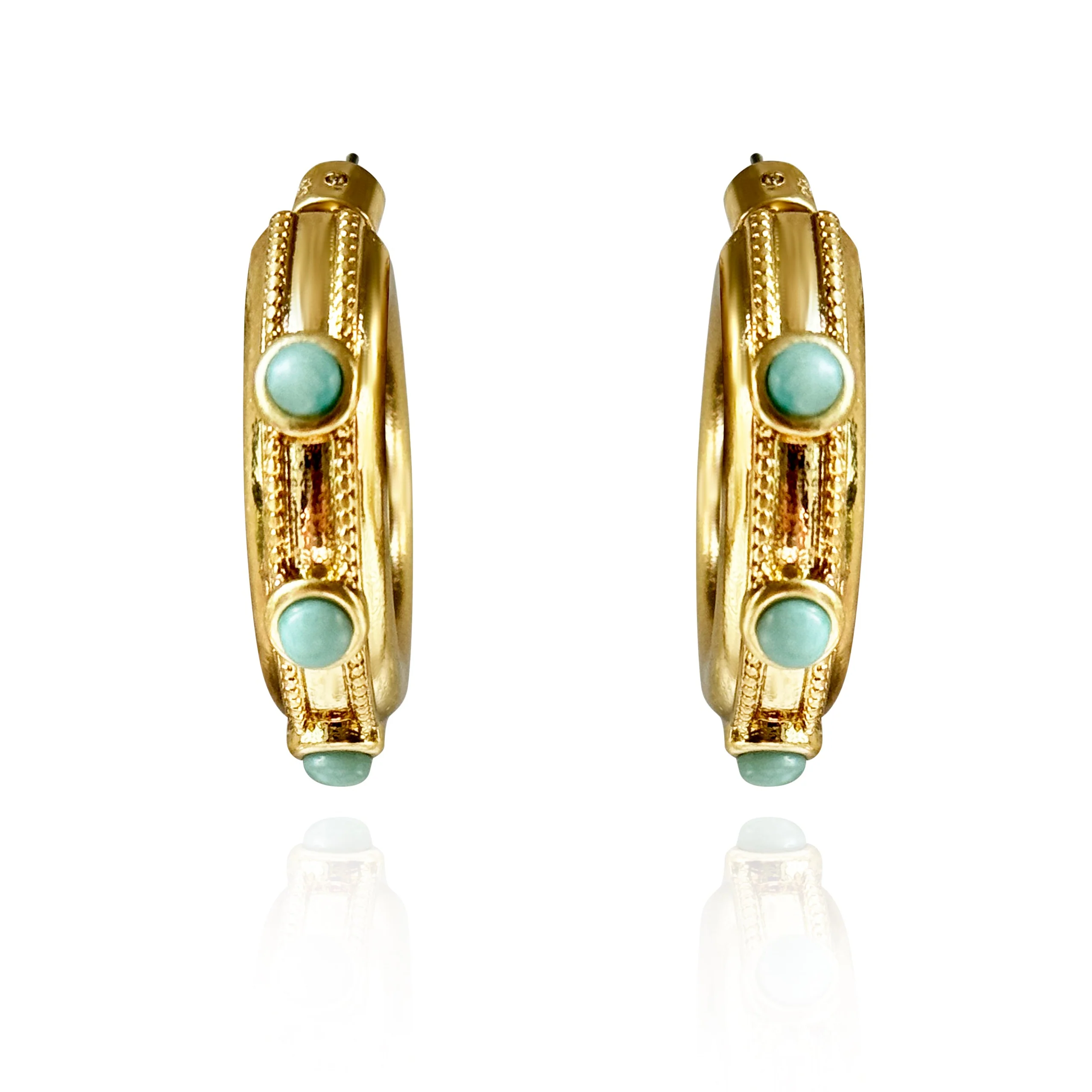 Olivia Gold Hoop Earring - Image 3