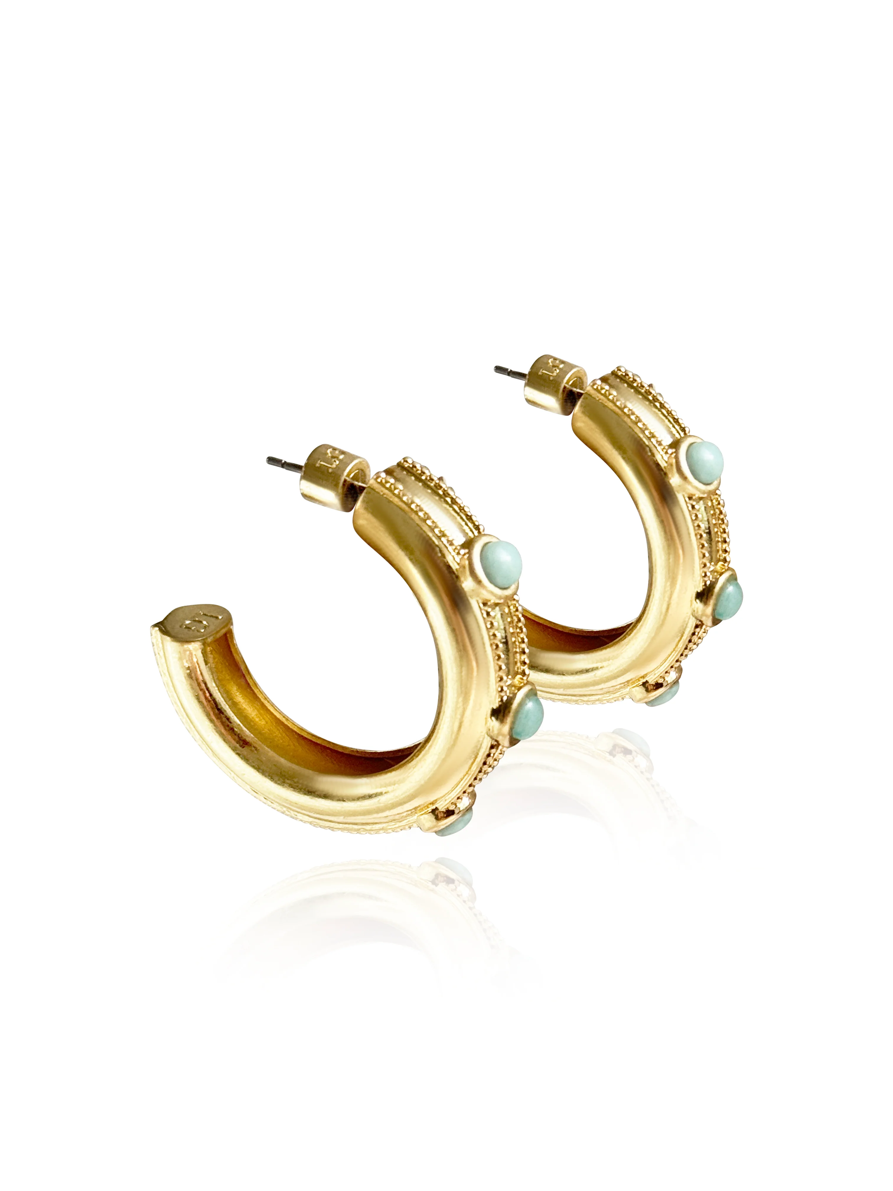 Olivia Gold Hoop Earring - Image 7