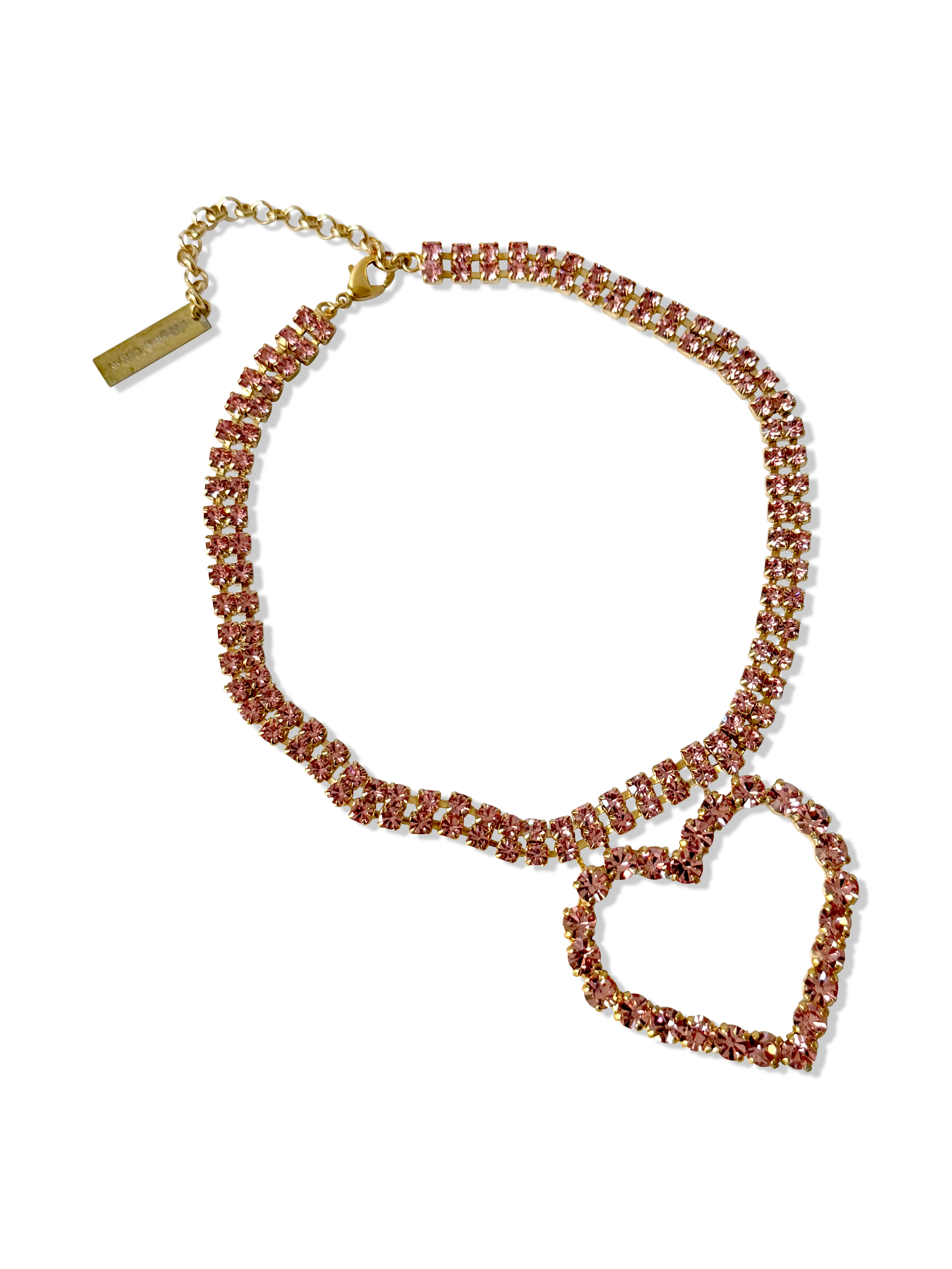 Lulu Pink Heart Necklace - Image 4