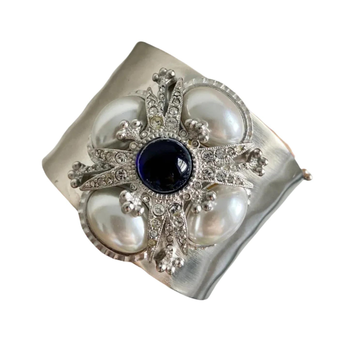 90s St. John Silver Cuff Bracelet