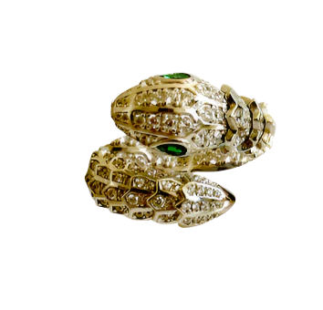 Sterling Silver Articulated Snake Ring Size 6, 7, 8 - Image 6