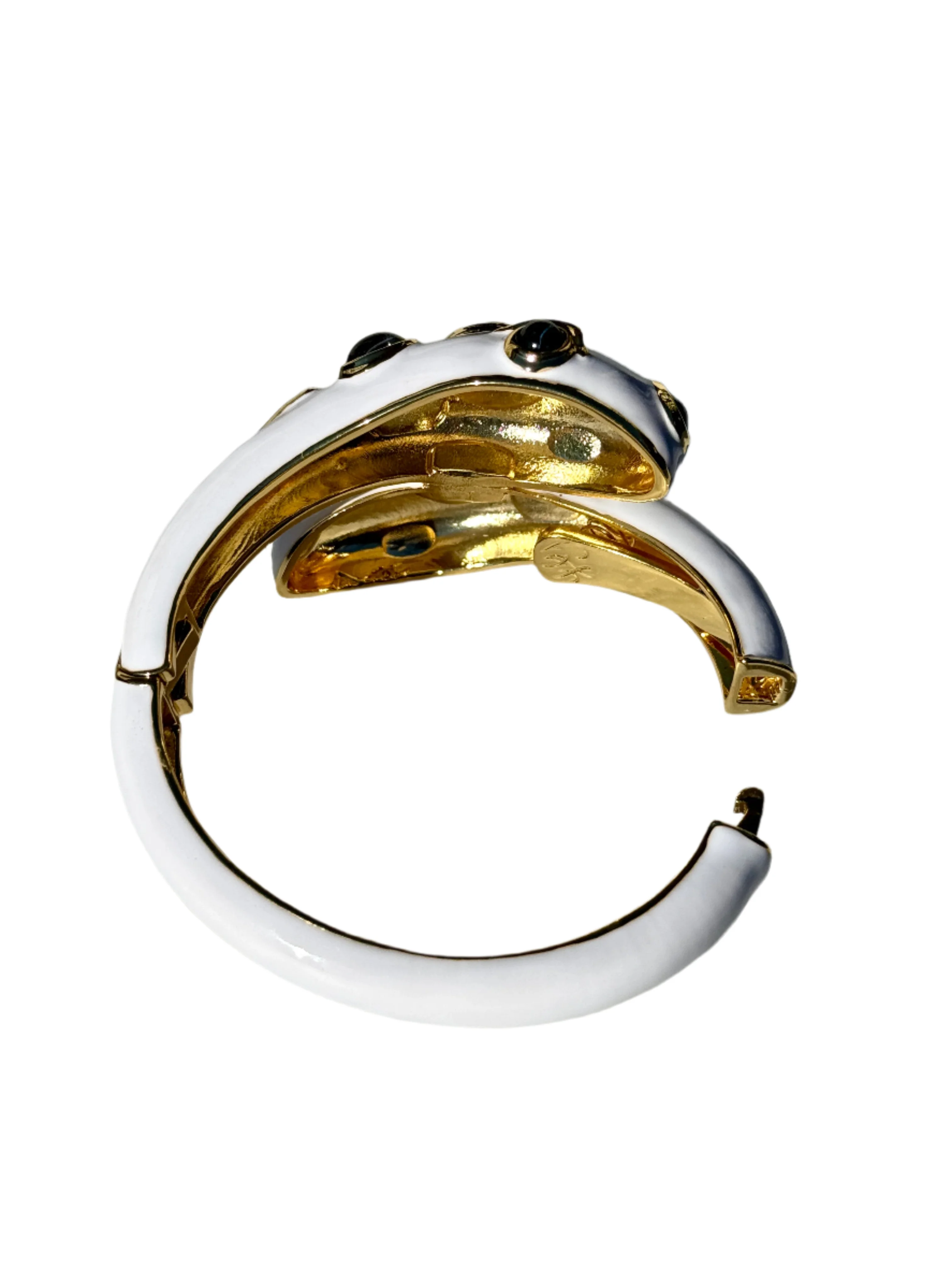 White Double Headed Snake Bracelet - Image 4