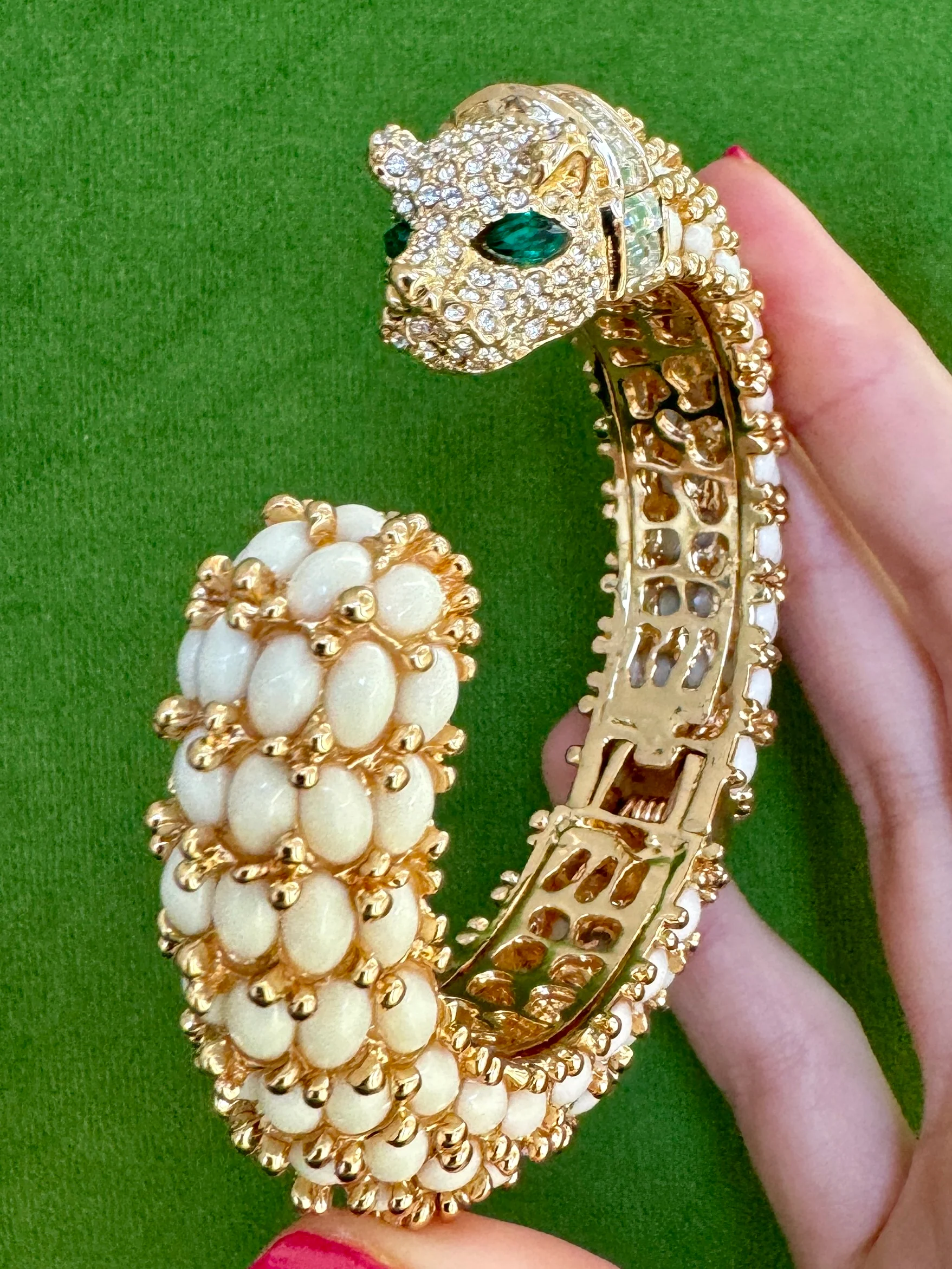 White Panther Bracelet - Image 3